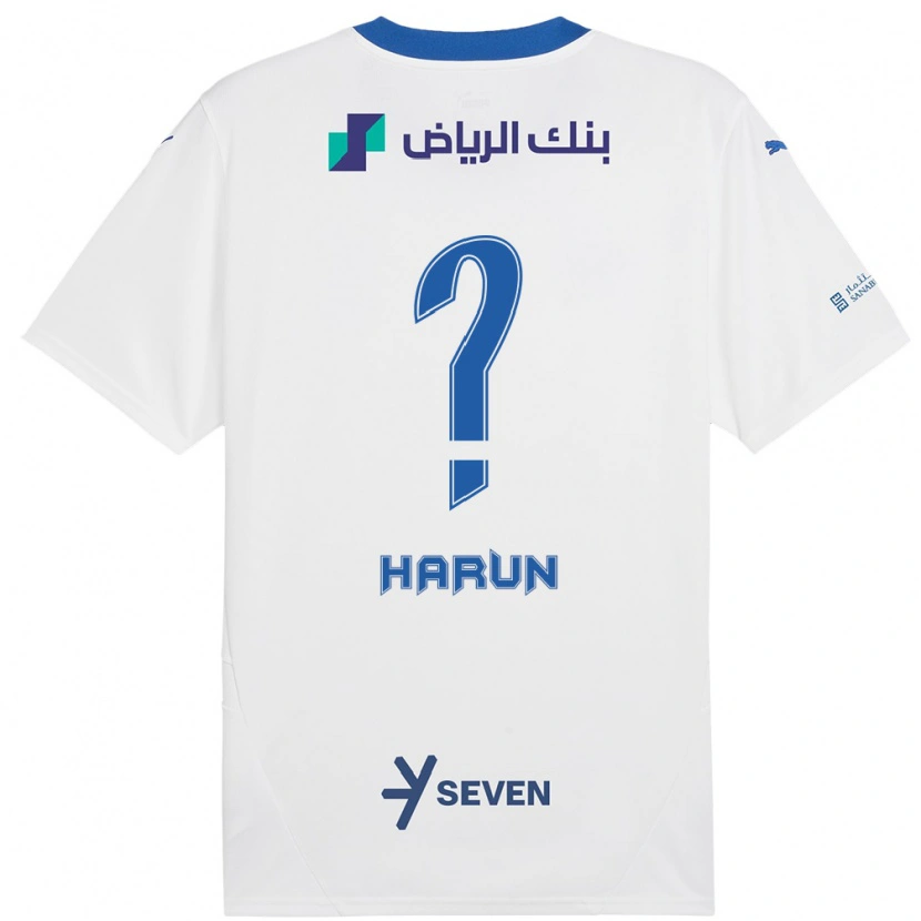 DanxenメンズSaud Harun#0ホワイト ブルーアウェイシャツ2024/25ジャージーユニフォーム