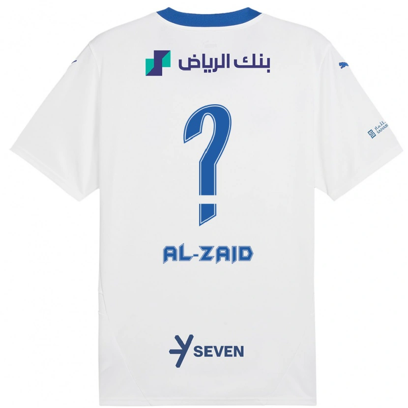 DanxenメンズSuhayb Al-Zaid#0ホワイト ブルーアウェイシャツ2024/25ジャージーユニフォーム