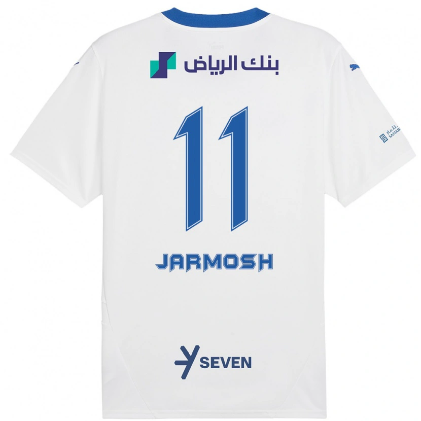 DanxenメンズAbdulaziz Jarmosh#11ホワイト ブルーアウェイシャツ2024/25ジャージーユニフォーム