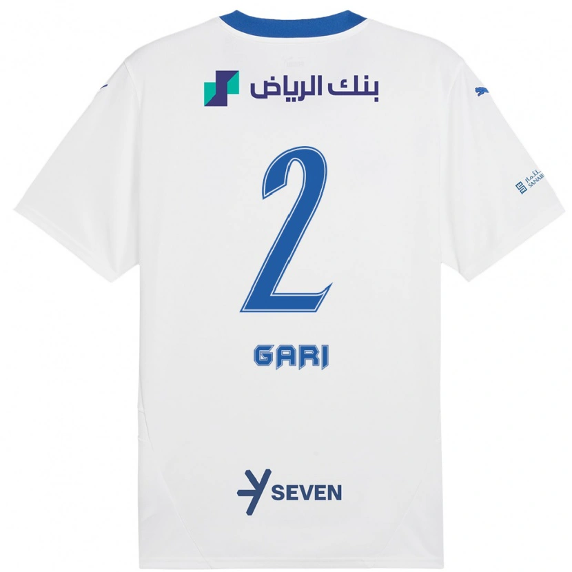 DanxenメンズFatimah Gari#2ホワイト ブルーアウェイシャツ2024/25ジャージーユニフォーム