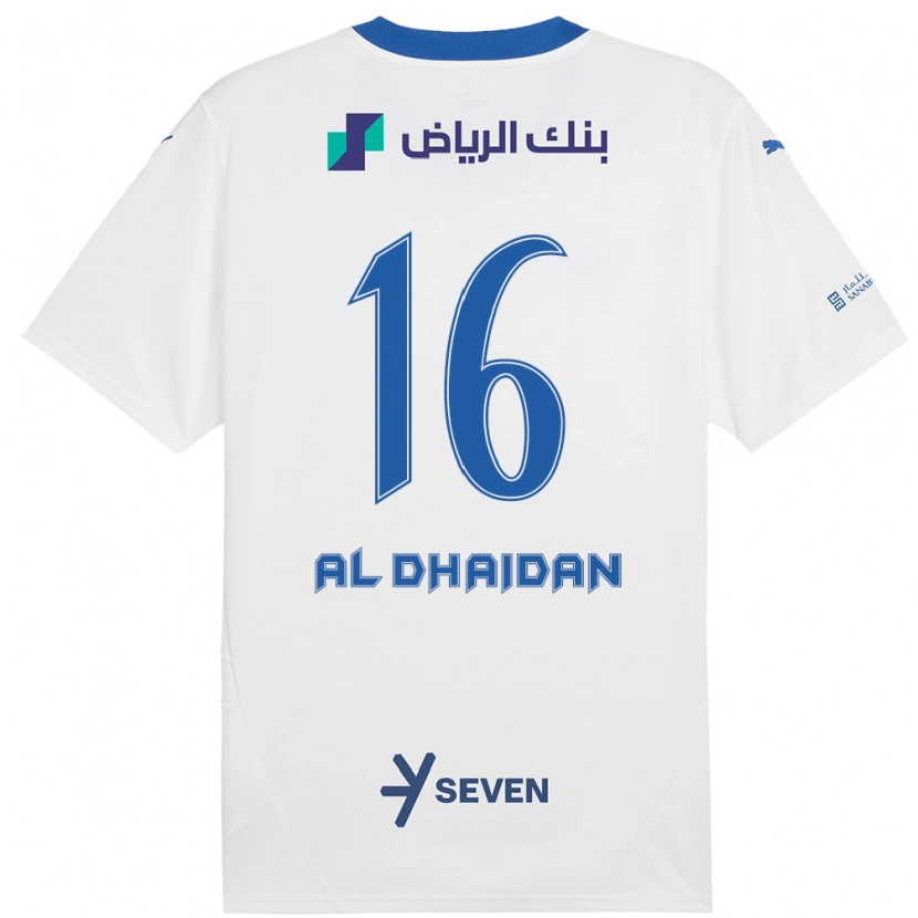 DanxenメンズNadia Al-Dhaidan#16ホワイト ブルーアウェイシャツ2024/25ジャージーユニフォーム