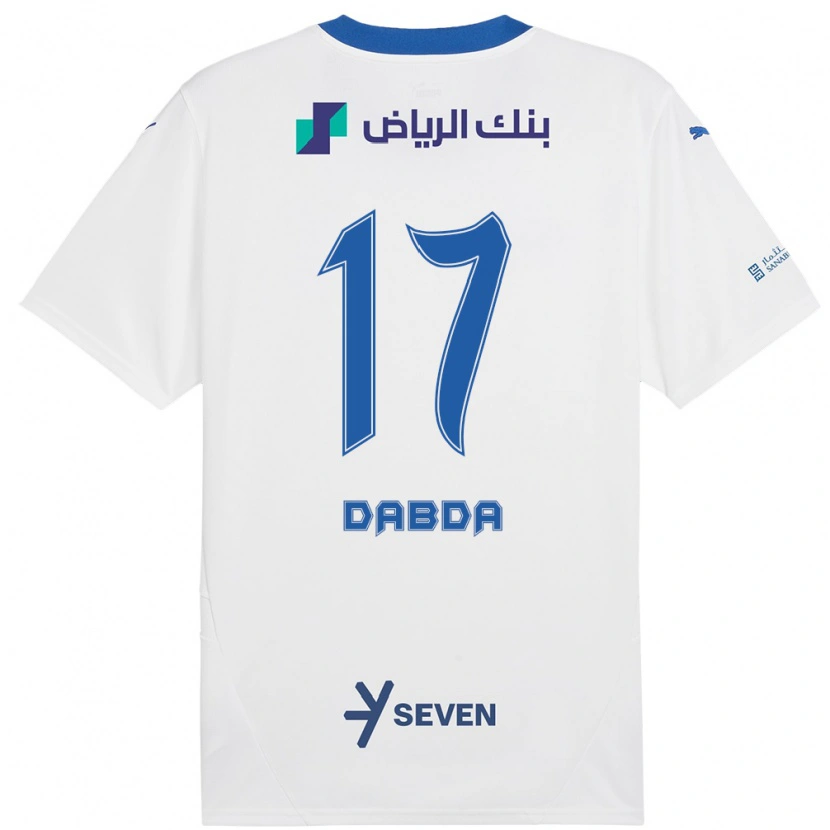 DanxenメンズClaudia Dabda#17ホワイト ブルーアウェイシャツ2024/25ジャージーユニフォーム