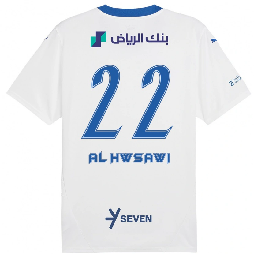 DanxenメンズShorouq Al-Hwsawi#22ホワイト ブルーアウェイシャツ2024/25ジャージーユニフォーム