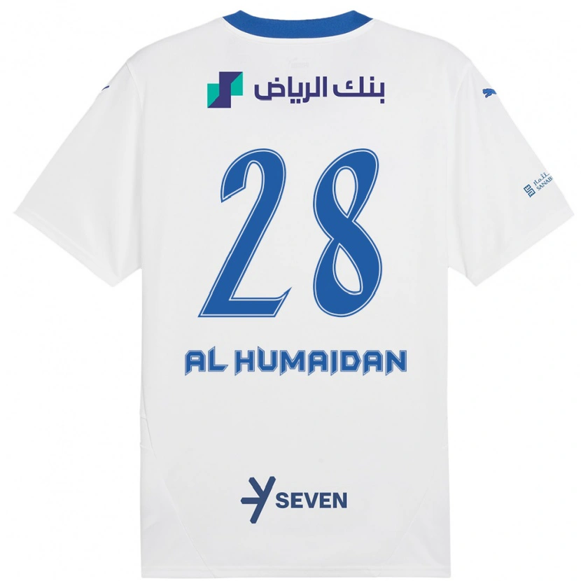 DanxenメンズFay Al-Humaidan#28ホワイト ブルーアウェイシャツ2024/25ジャージーユニフォーム