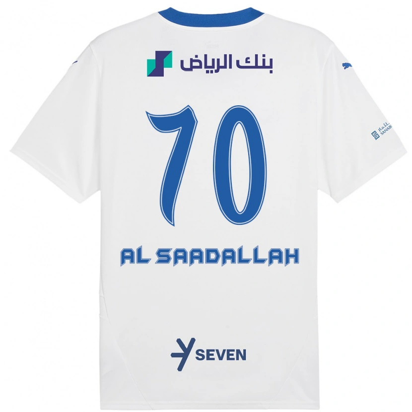 DanxenメンズHessa Al-Saadallah#70ホワイト ブルーアウェイシャツ2024/25ジャージーユニフォーム