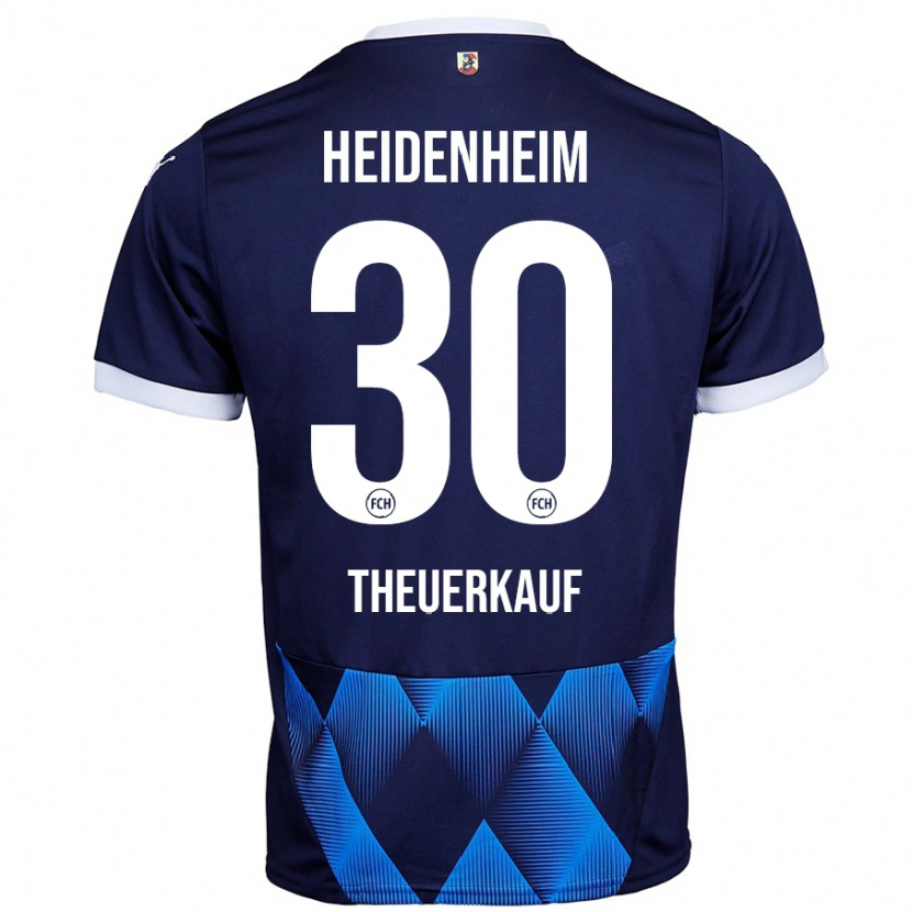 DanxenメンズNorman Theuerkauf#30ダークネイビーブルーアウェイシャツ2024/25ジャージーユニフォーム