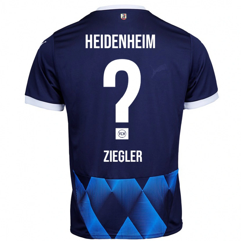 DanxenメンズPhillip Ziegler#0ダークネイビーブルーアウェイシャツ2024/25ジャージーユニフォーム