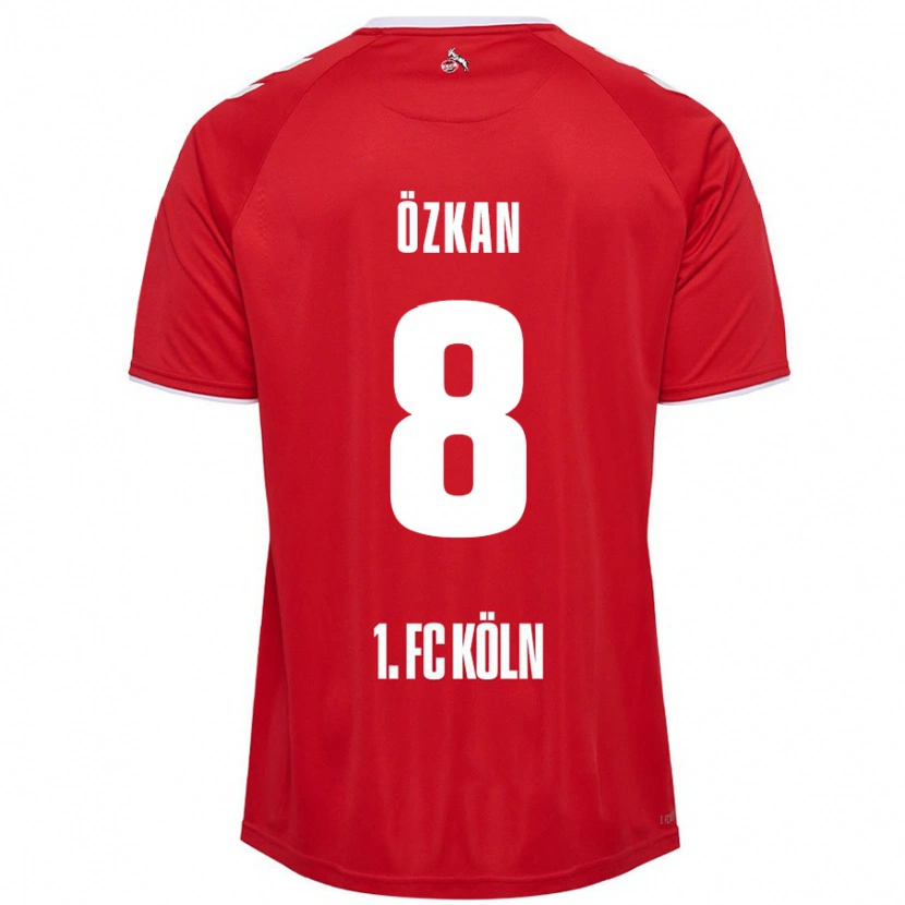 DanxenメンズMikail Özkan#8赤 白アウェイシャツ2024/25ジャージーユニフォーム