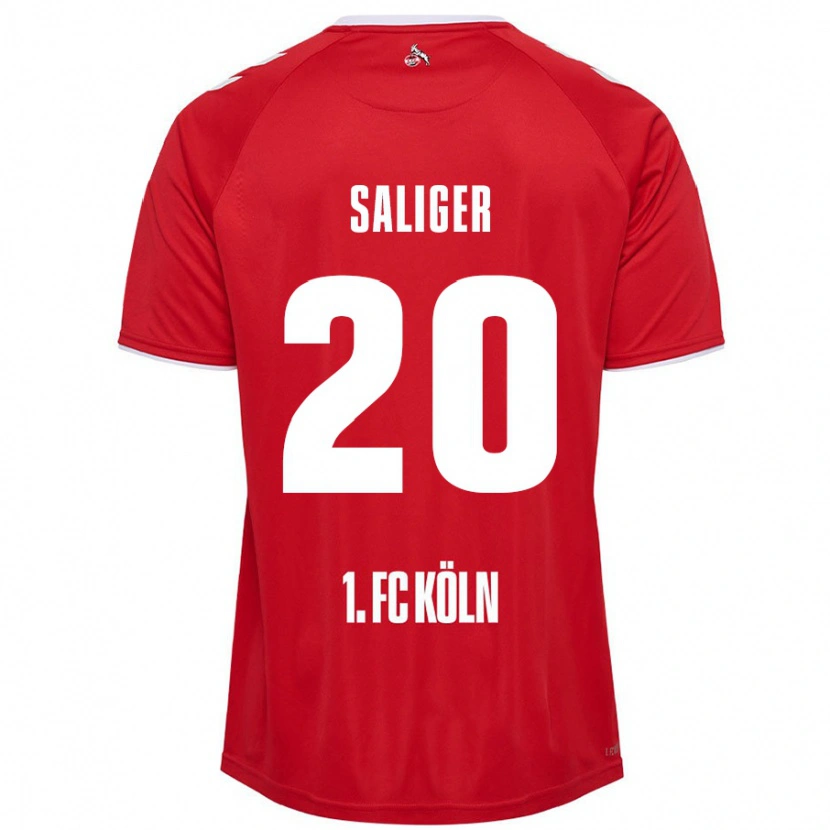 DanxenメンズJonas Saliger#20赤 白アウェイシャツ2024/25ジャージーユニフォーム