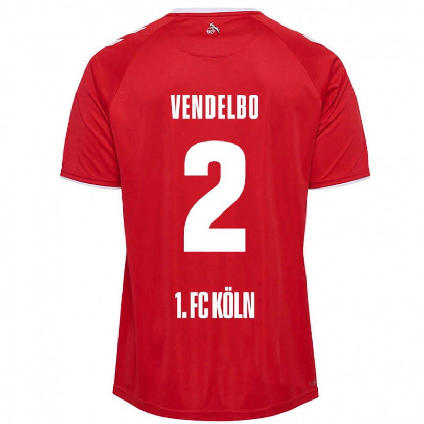 DanxenメンズSofie Vendelbo#2赤 白アウェイシャツ2024/25ジャージーユニフォーム
