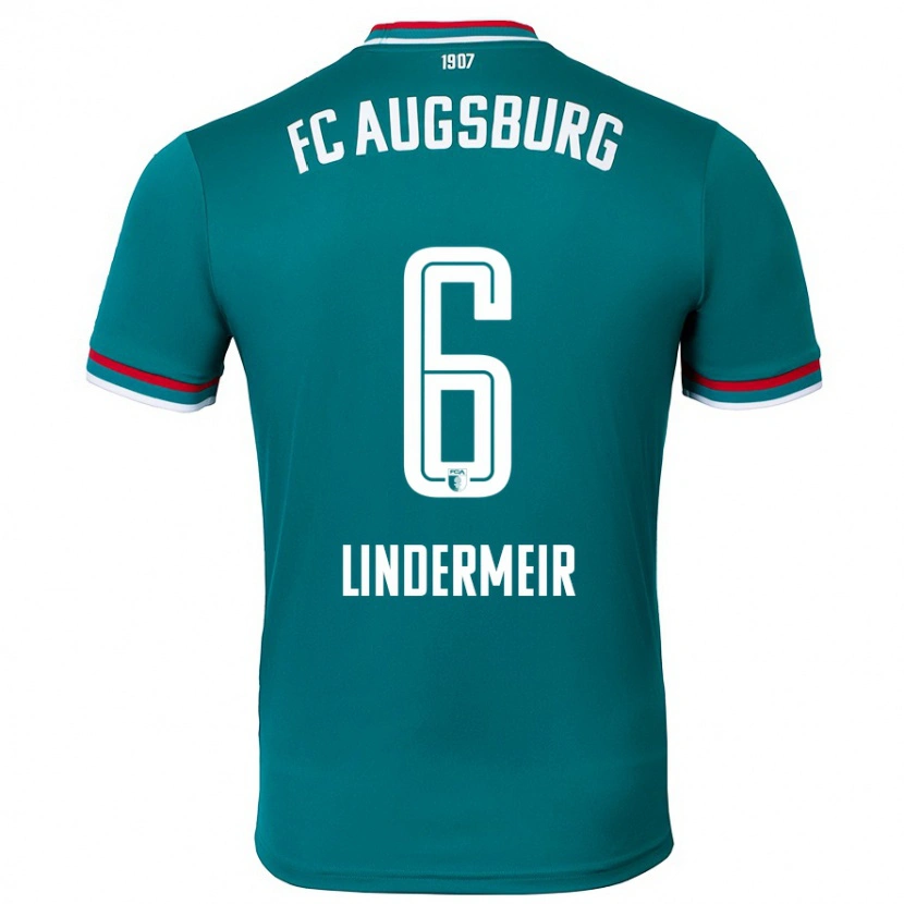DanxenメンズDominik Lindermeir#6ダークグリーンアウェイシャツ2024/25ジャージーユニフォーム