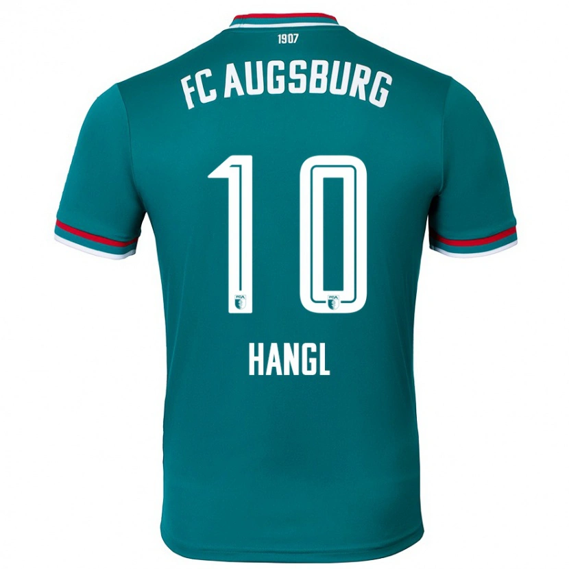 DanxenメンズFlorian Hangl#10ダークグリーンアウェイシャツ2024/25ジャージーユニフォーム