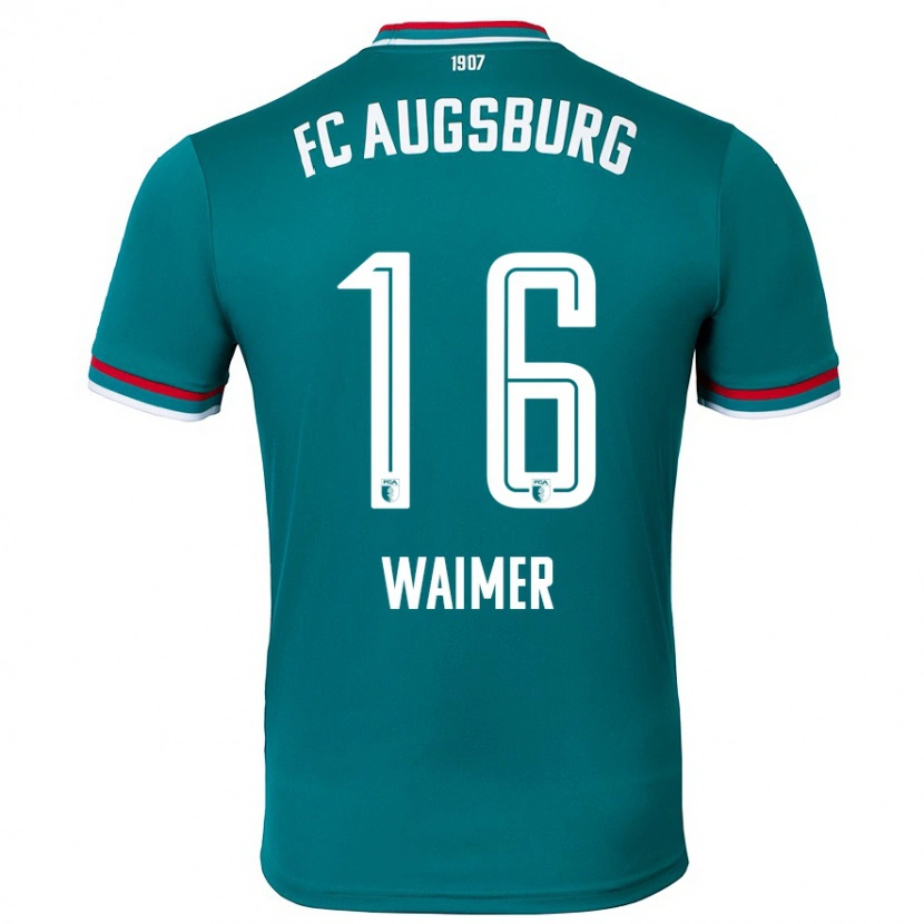 DanxenメンズJohannes Waimer#16ダークグリーンアウェイシャツ2024/25ジャージーユニフォーム
