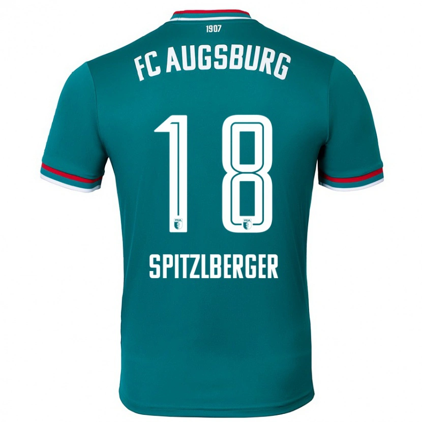 DanxenメンズJordan Spitzlberger#18ダークグリーンアウェイシャツ2024/25ジャージーユニフォーム