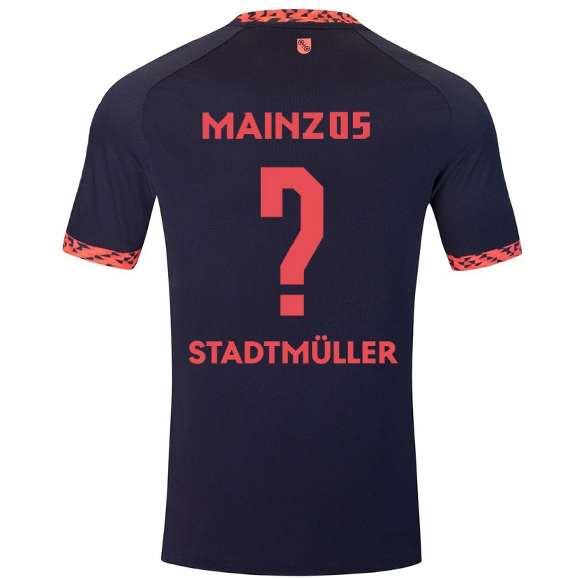 DanxenメンズElias Stadtmüller#0ブルーコーラルレッドアウェイシャツ2024/25ジャージーユニフォーム