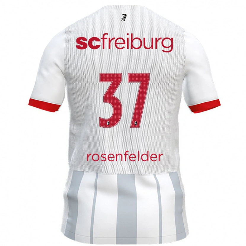 DanxenメンズMax Rosenfelder#37白 グレーアウェイシャツ2024/25ジャージーユニフォーム