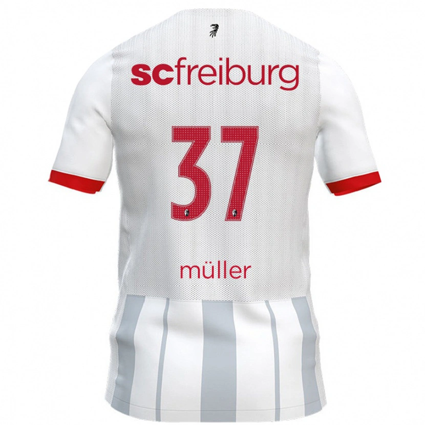 DanxenメンズRuben Müller#37白 グレーアウェイシャツ2024/25ジャージーユニフォーム