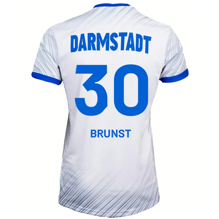 DanxenメンズAlexander Brunst#30ホワイト ブルーアウェイシャツ2024/25ジャージーユニフォーム
