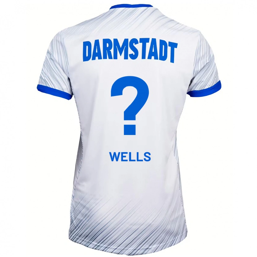 DanxenメンズFinnley Wells#0ホワイト ブルーアウェイシャツ2024/25ジャージーユニフォーム