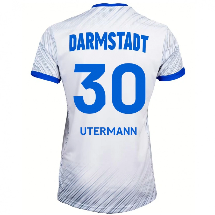 DanxenメンズAnton Utermann#30ホワイト ブルーアウェイシャツ2024/25ジャージーユニフォーム