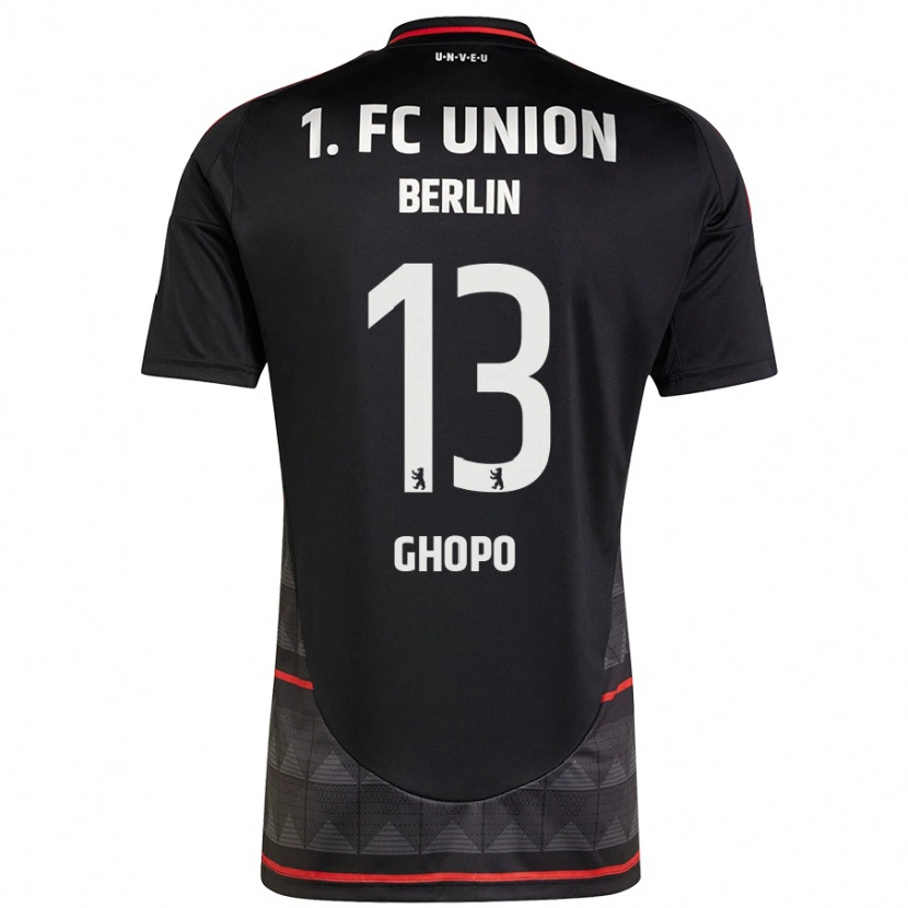 DanxenメンズMorel Ghopo#13黒アウェイシャツ2024/25ジャージーユニフォーム
