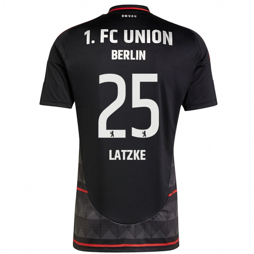 DanxenメンズJannes Latzke#25黒アウェイシャツ2024/25ジャージーユニフォーム