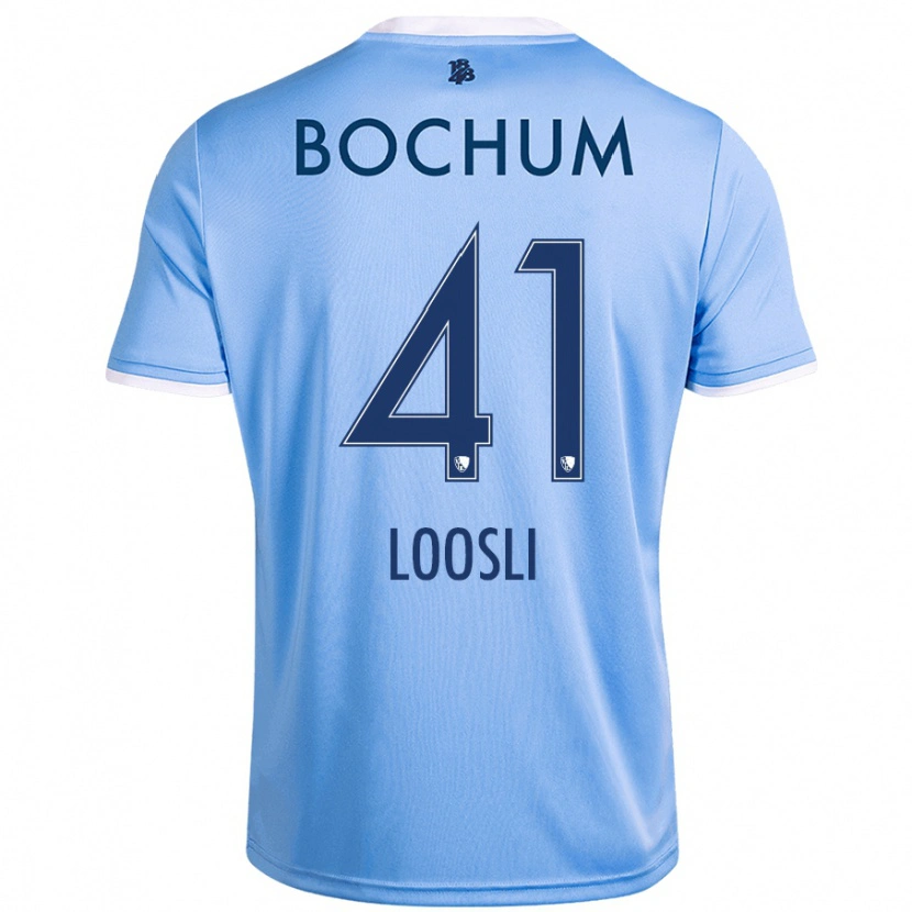DanxenメンズNoah Loosli#41スカイブルーアウェイシャツ2024/25ジャージーユニフォーム