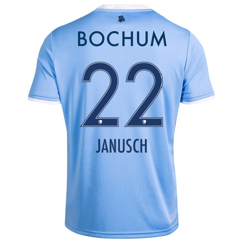 DanxenメンズThees Janusch#22スカイブルーアウェイシャツ2024/25ジャージーユニフォーム