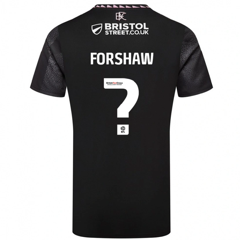 DanxenメンズLewis Forshaw#0黒アウェイシャツ2024/25ジャージーユニフォーム