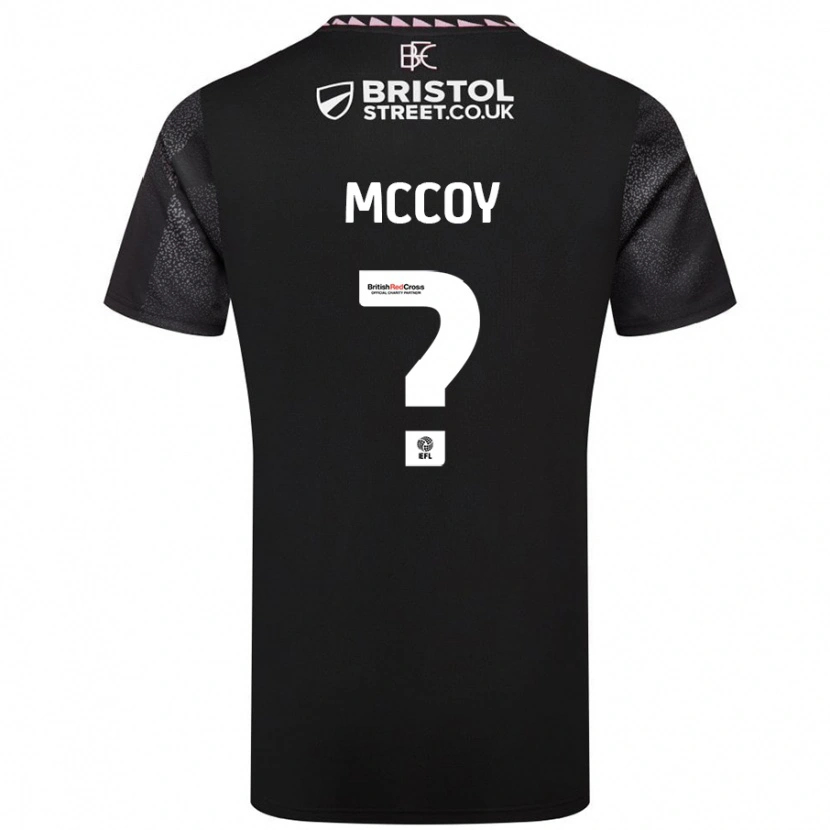 DanxenメンズAdam Mccoy#0黒アウェイシャツ2024/25ジャージーユニフォーム
