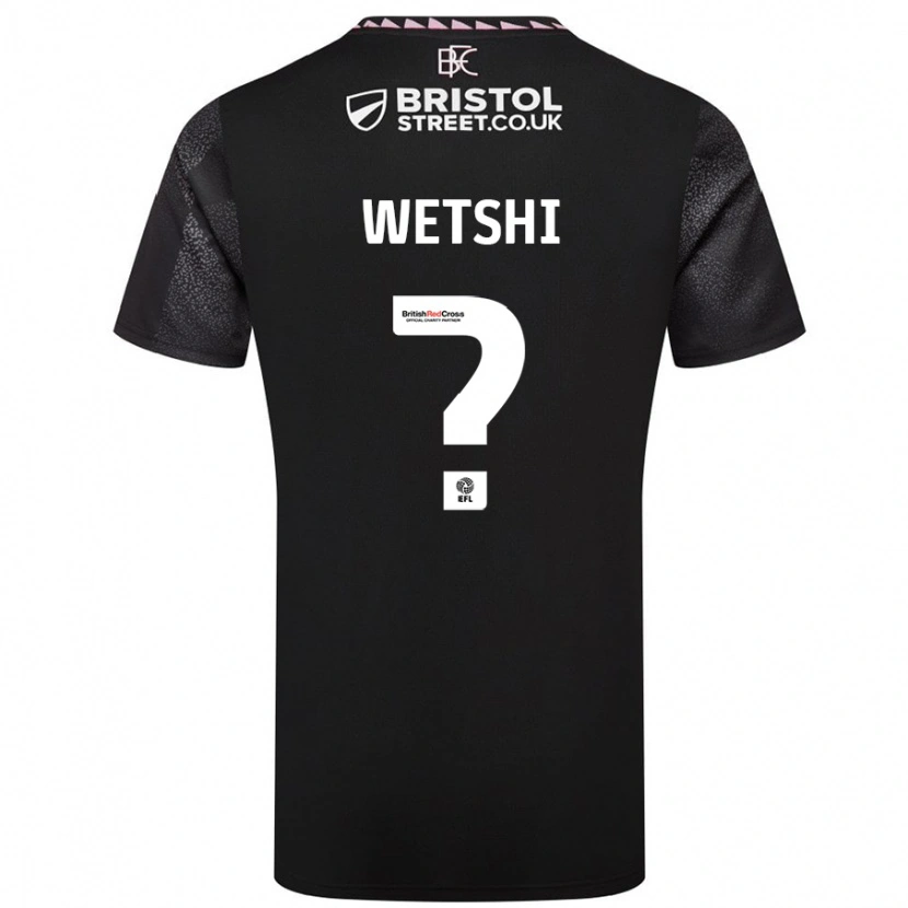 DanxenメンズBenji Wetshi#0黒アウェイシャツ2024/25ジャージーユニフォーム