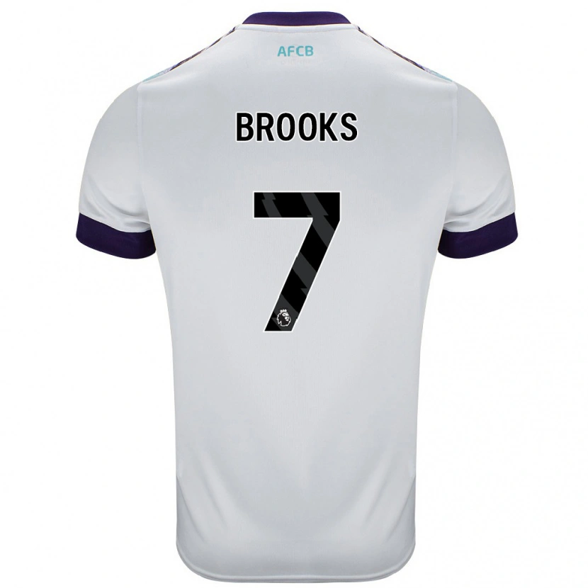 DanxenメンズDavid Brooks#7白 緑 紫アウェイシャツ2024/25ジャージーユニフォーム