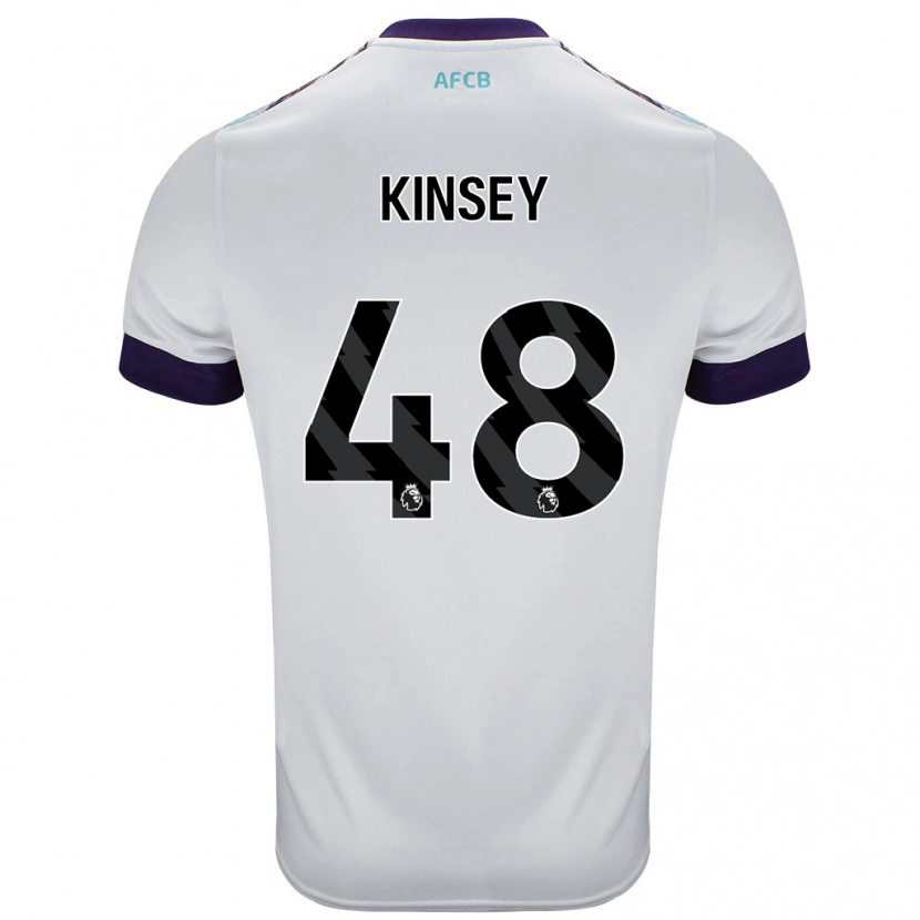 DanxenメンズMax Kinsey#48白 緑 紫アウェイシャツ2024/25ジャージーユニフォーム