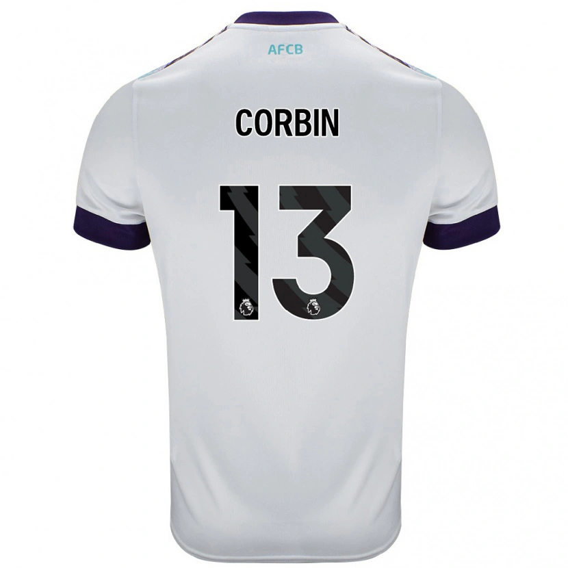 DanxenメンズHelen Corbin#13白 緑 紫アウェイシャツ2024/25ジャージーユニフォーム