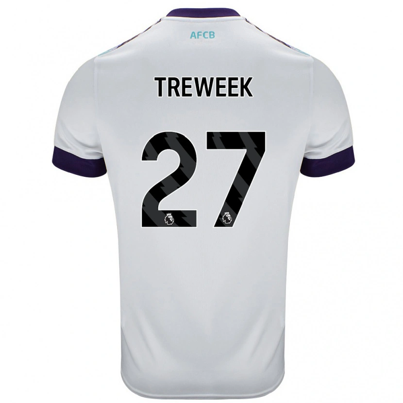 DanxenメンズAmber Treweek#27白 緑 紫アウェイシャツ2024/25ジャージーユニフォーム