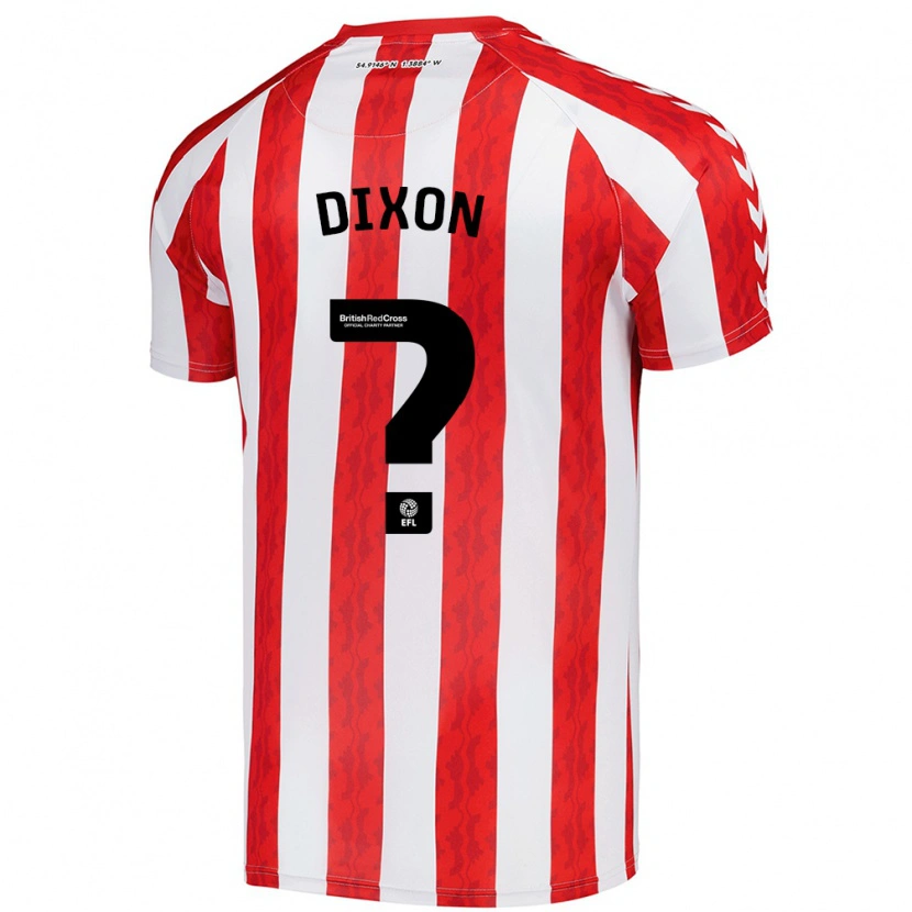 DanxenレディースAiden Dixon#0赤 白ホームシャツ2024/25ジャージーユニフォーム