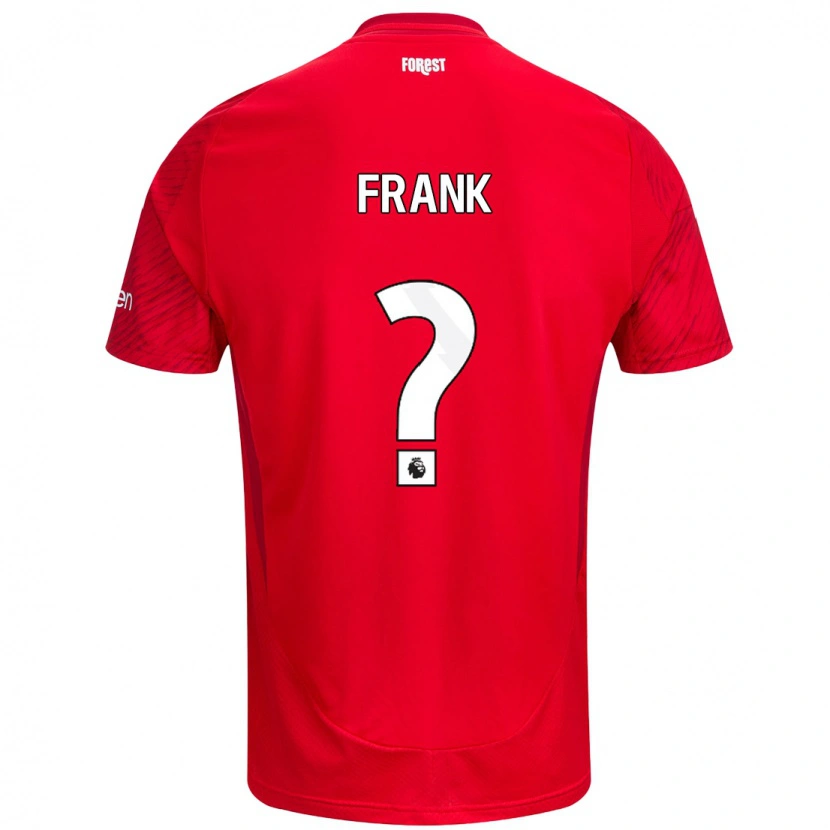 DanxenレディースDjamna Frank#0赤 白ホームシャツ2024/25ジャージーユニフォーム
