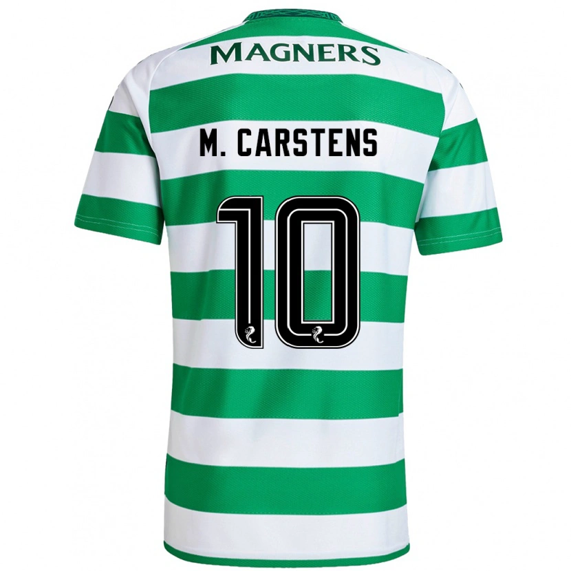 DanxenレディースMathilde Carstens#10緑 白ホームシャツ2024/25ジャージーユニフォーム