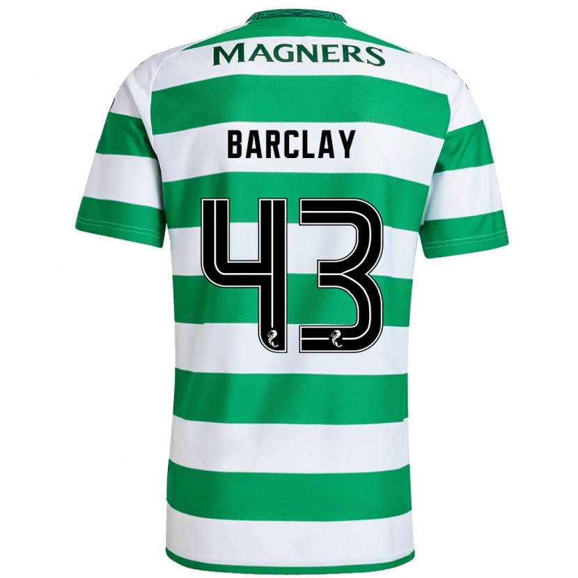 DanxenレディースLucy Barclay#43緑 白ホームシャツ2024/25ジャージーユニフォーム