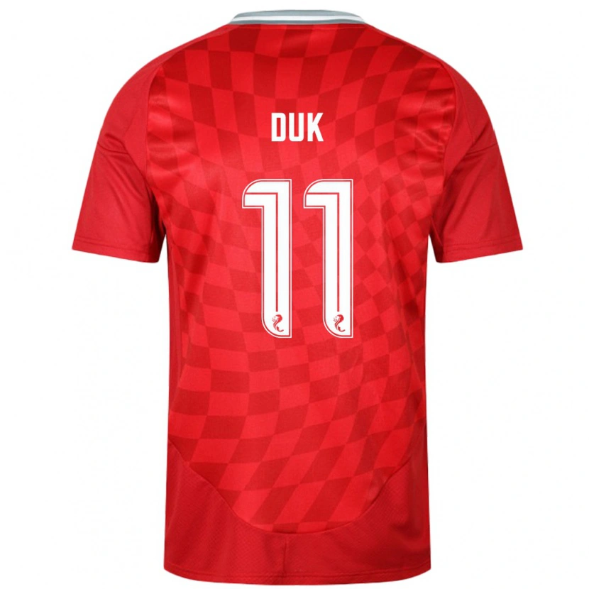Danxenレディース全て#11赤ホームシャツ2024/25ジャージーユニフォーム