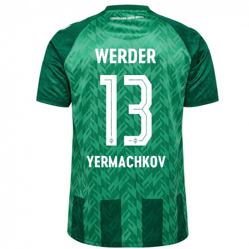 DanxenレディースIvan Yermachkov#13緑ホームシャツ2024/25ジャージーユニフォーム
