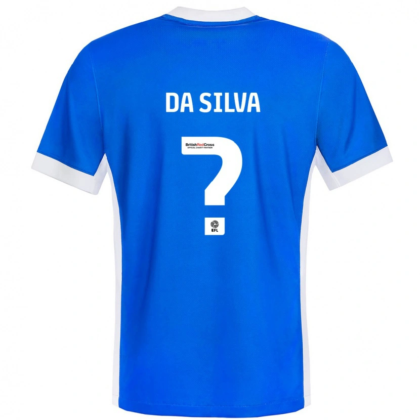 DanxenレディースAlezandro Da Silva#0ブルーホワイトホームシャツ2024/25ジャージーユニフォーム