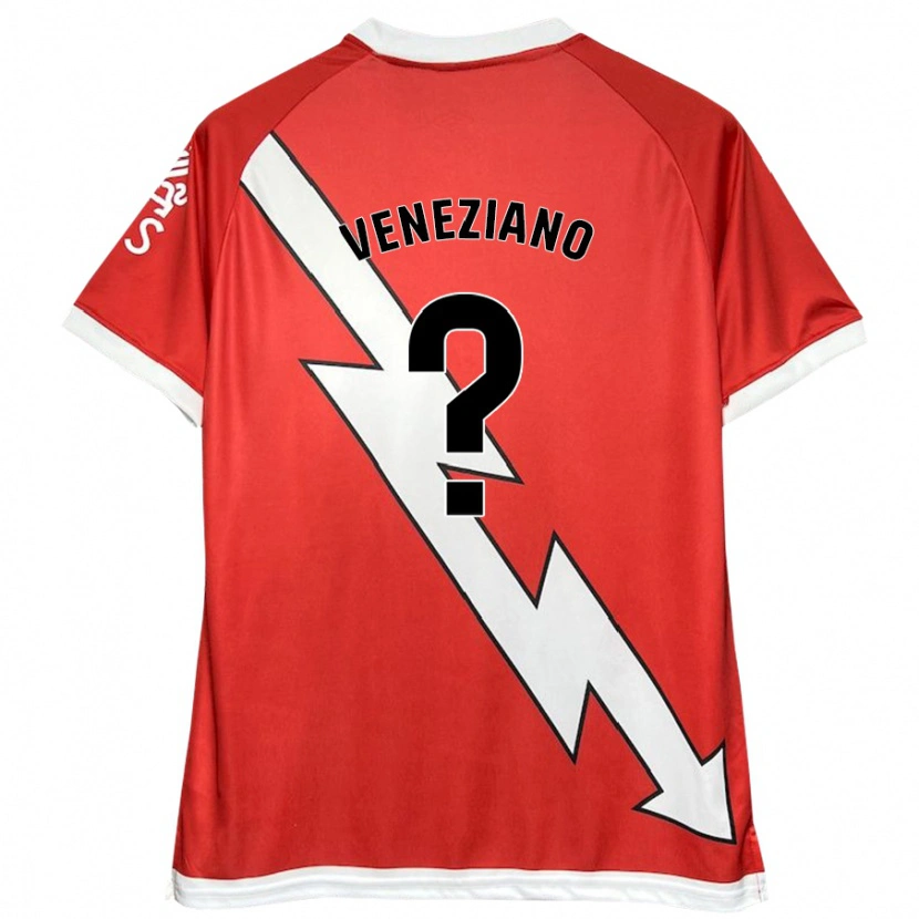 DanxenレディースFrancesco Veneziano#0白 赤ホームシャツ2024/25ジャージーユニフォーム