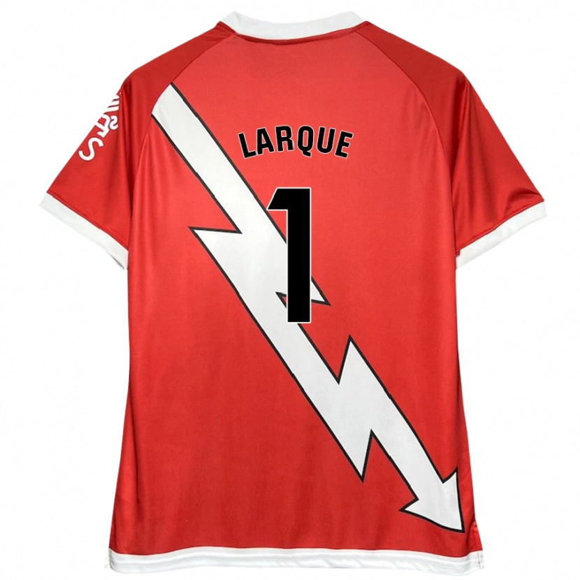 DanxenレディースPatricia Larqué#1白 赤ホームシャツ2024/25ジャージーユニフォーム