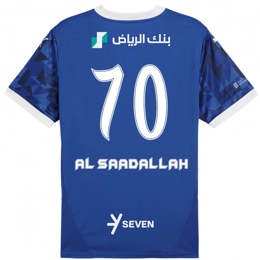 DanxenレディースHessa Al-Saadallah#70ダークブルーホワイトホームシャツ2024/25ジャージーユニフォーム