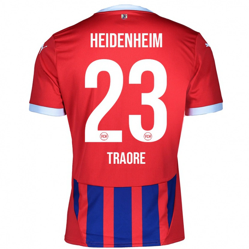 DanxenレディースOmar Traoré#23赤 青ホームシャツ2024/25ジャージーユニフォーム