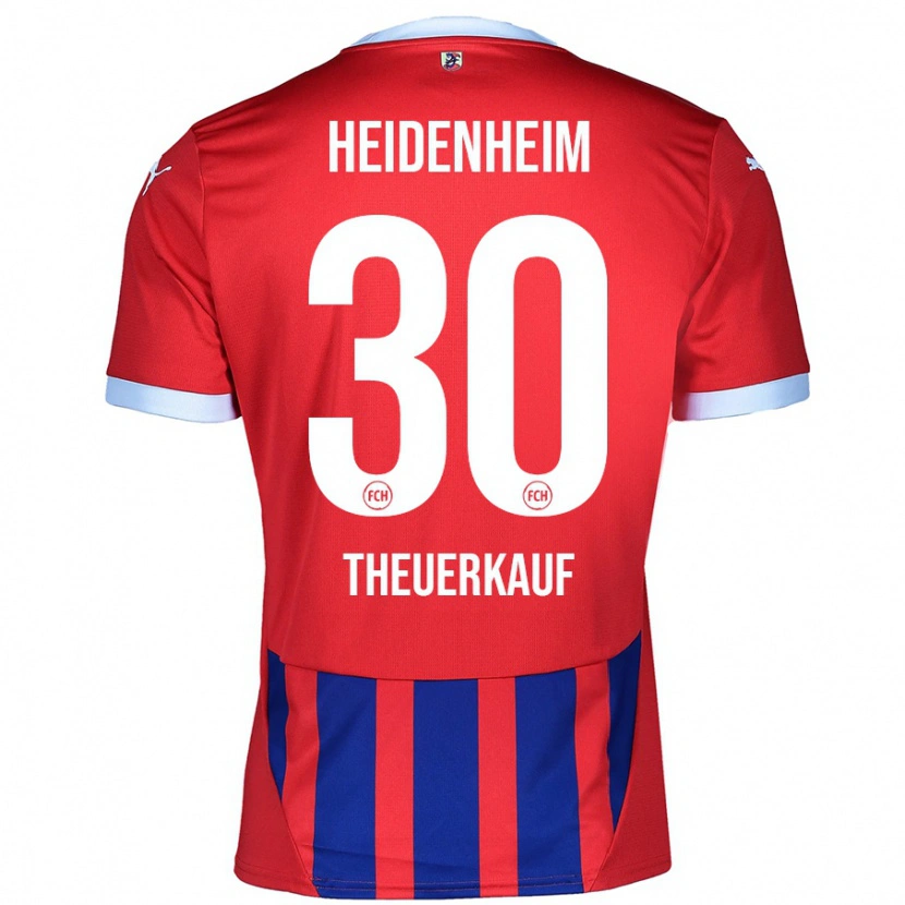 DanxenレディースNorman Theuerkauf#30赤 青ホームシャツ2024/25ジャージーユニフォーム