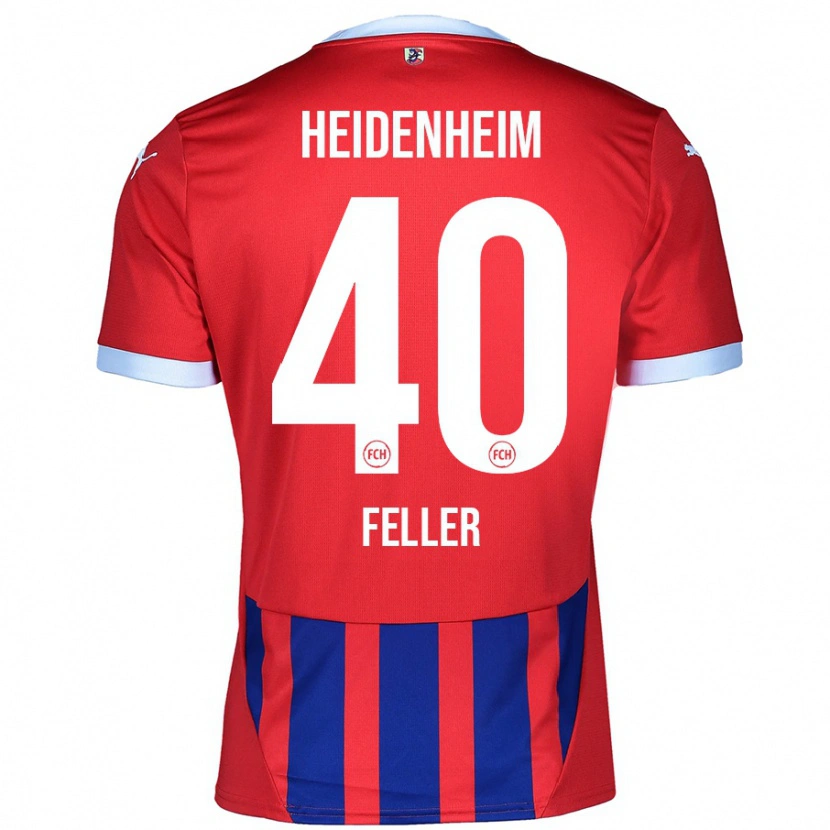 Danxenレディースフランク・フェラー#40赤 青ホームシャツ2024/25ジャージーユニフォーム
