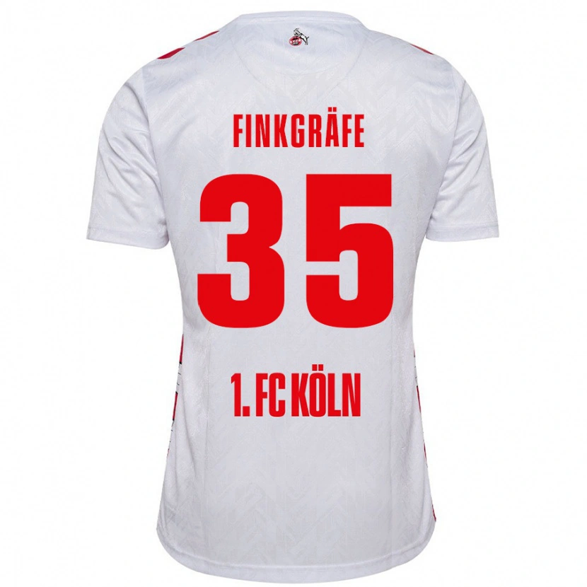 DanxenレディースMax Finkgräfe#35白 赤ホームシャツ2024/25ジャージーユニフォーム