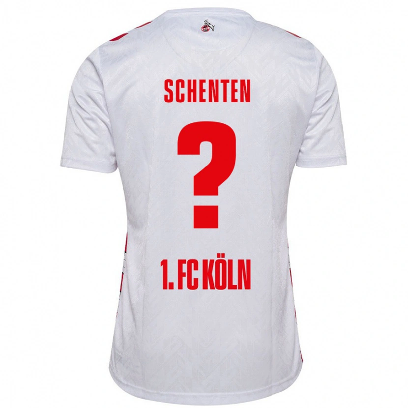 DanxenレディースFynn Schenten#0白 赤ホームシャツ2024/25ジャージーユニフォーム